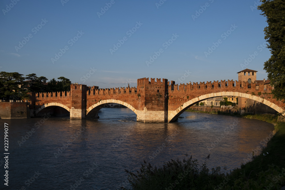 verona italy - castelvecchio bridge