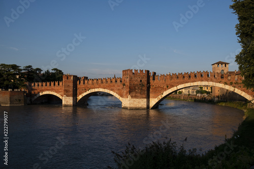 verona italy - castelvecchio bridge