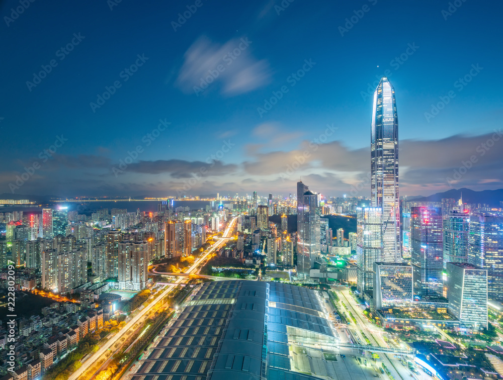Fototapeta premium Sceneria miasta Shenzhen