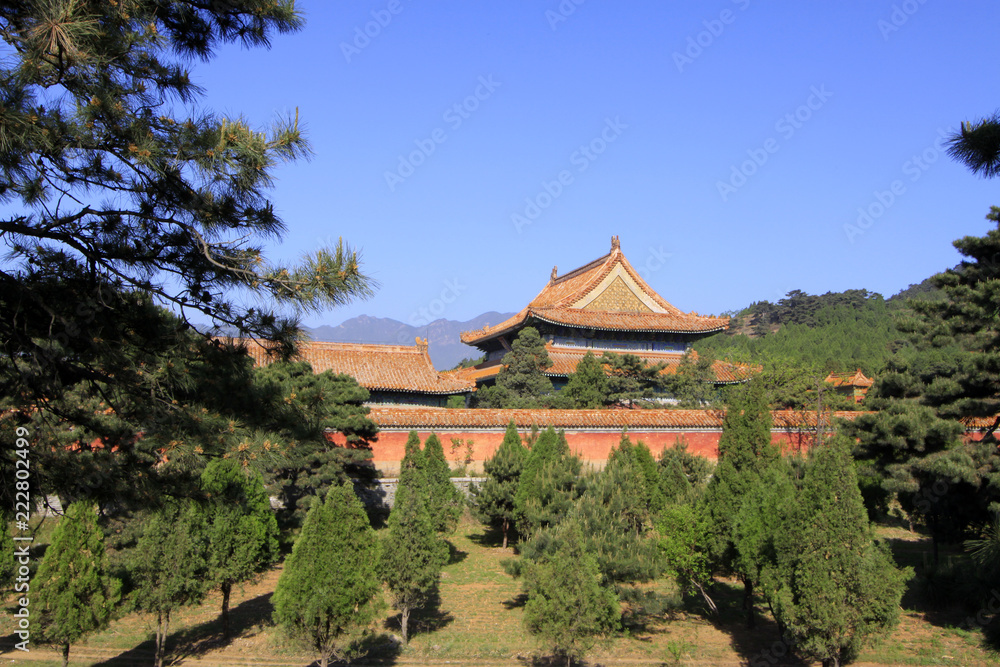 Chinese ancient architecture in the Eastern Royal Tombs of the Qing Dynasty, china Chinese ancient architecture in the Eastern Royal Tombs of the Qing Dynasty, china