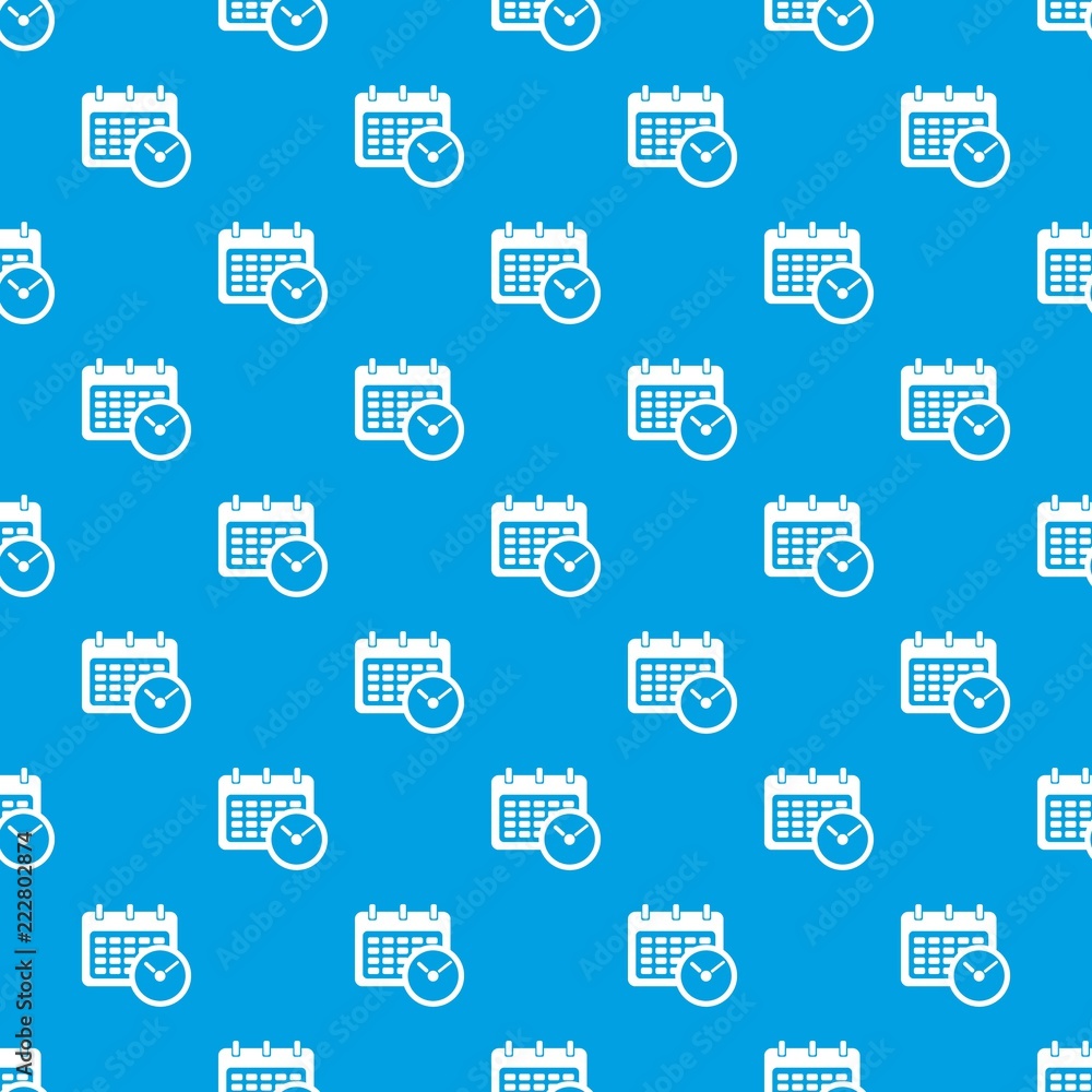 Deadline calendar pattern vector seamless blue repeat for any use Deadline calendar pattern vector seamless blue repeat for any use