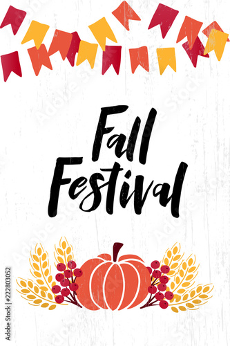 Fall festival  lettering