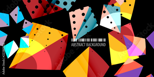 Geometric colorful abstract background