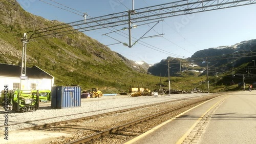 Train Station in the Norwegian Mountains photo