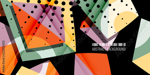 Geometric colorful abstract background