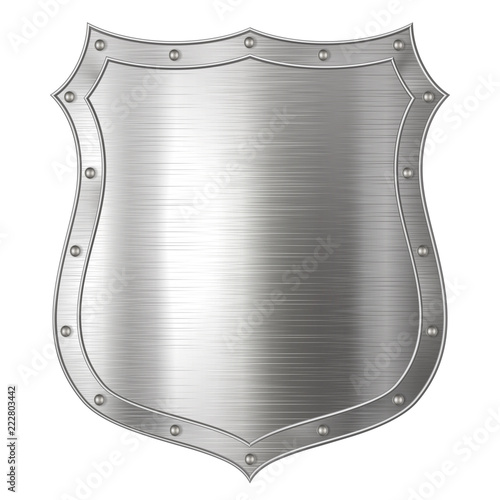 Silver Metallic Shield