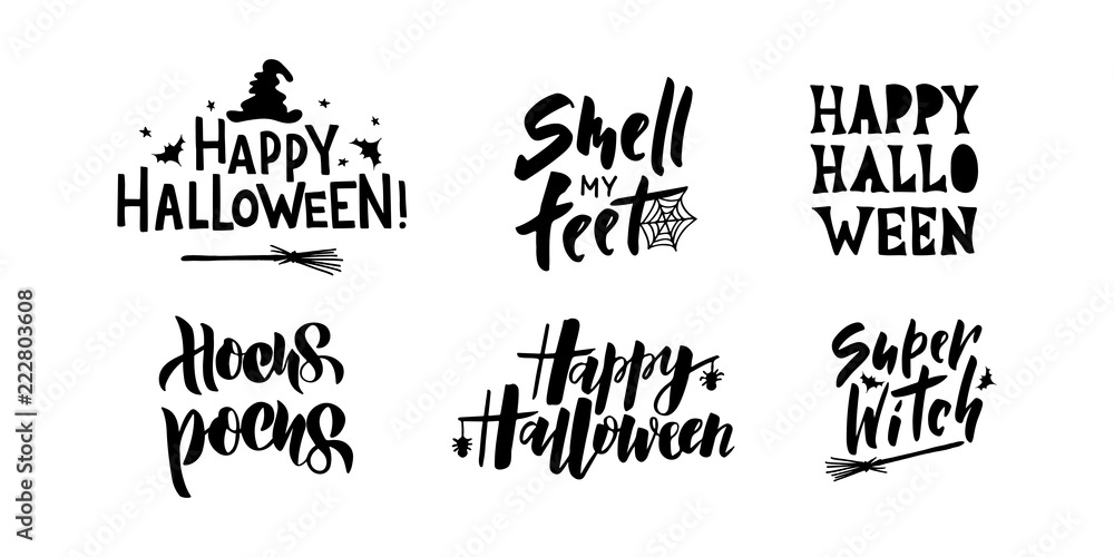 Happy Halloween hand lettering Happy Halloween hand lettering