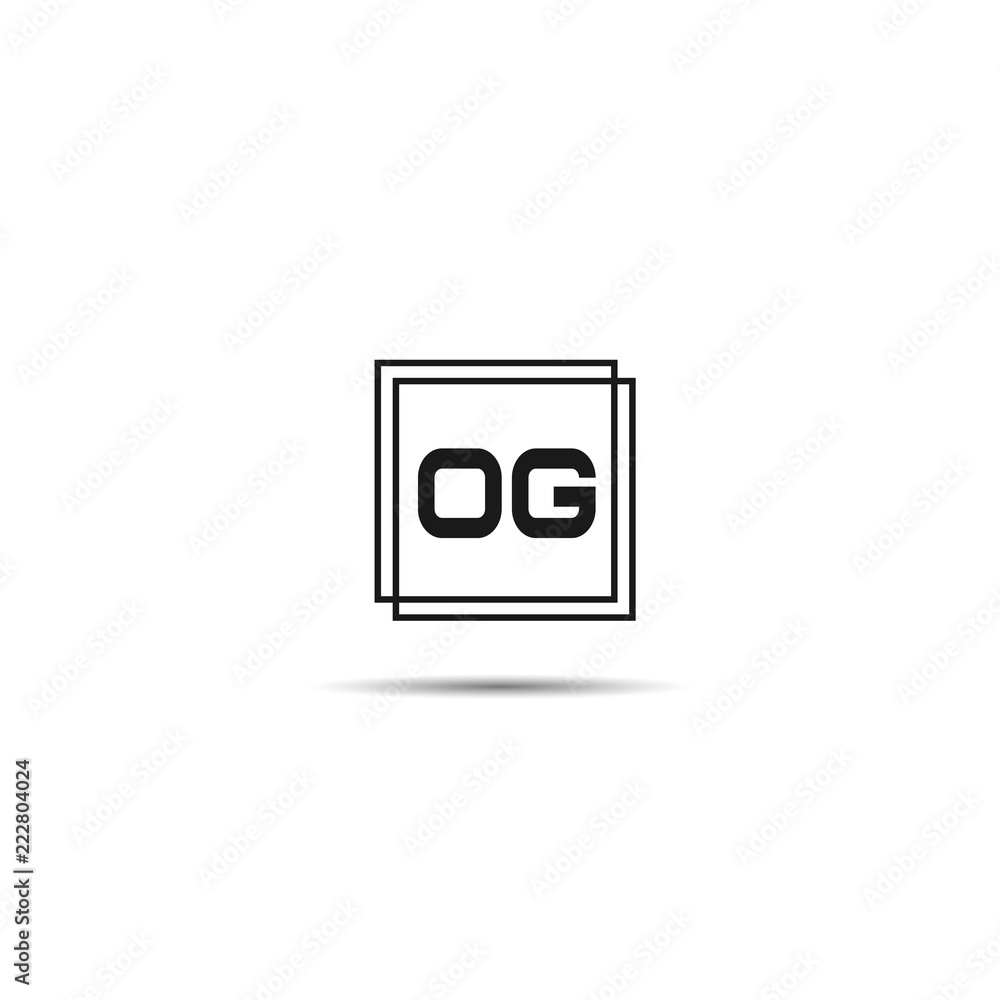 Initial Letter OG Logo Template Design Initial Letter OG Logo Template Design