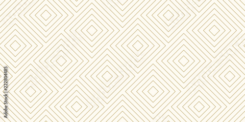 Background pattern seamless diagonal square shape abstract gold color and line. Geometric line vector.