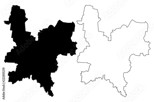 Kirov Oblast (Russia, Subjects of the Russian Federation, Oblasts of Russia) map vector illustration, scribble sketch Kirov Oblast map