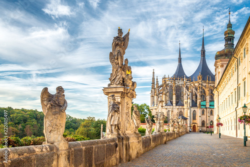 The Cathedral of St Barbara and Jesuit College in Kutna Hora, Czech Republic, Europe. photo