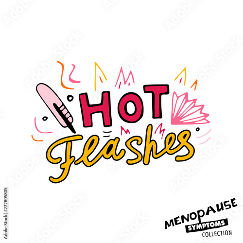 Menopause Symptoms Doodles