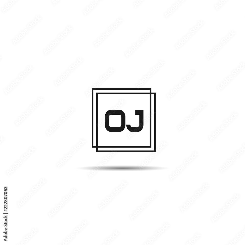 Initial Letter OJ Logo Template Design Initial Letter OJ Logo Template Design