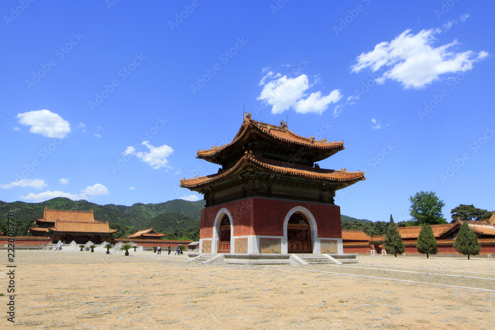 Chinese ancient architecture in the Eastern Royal Tombs of the Qing Dynasty, china Chinese ancient architecture in the Eastern Royal Tombs of the Qing Dynasty, china