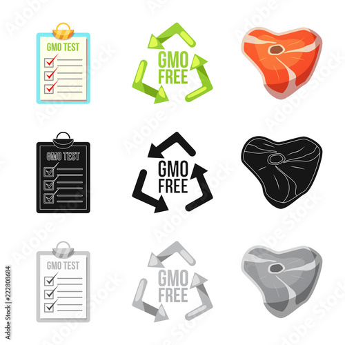 Vector illustration of  and  icon. Set of  and  stock symbol for web.
