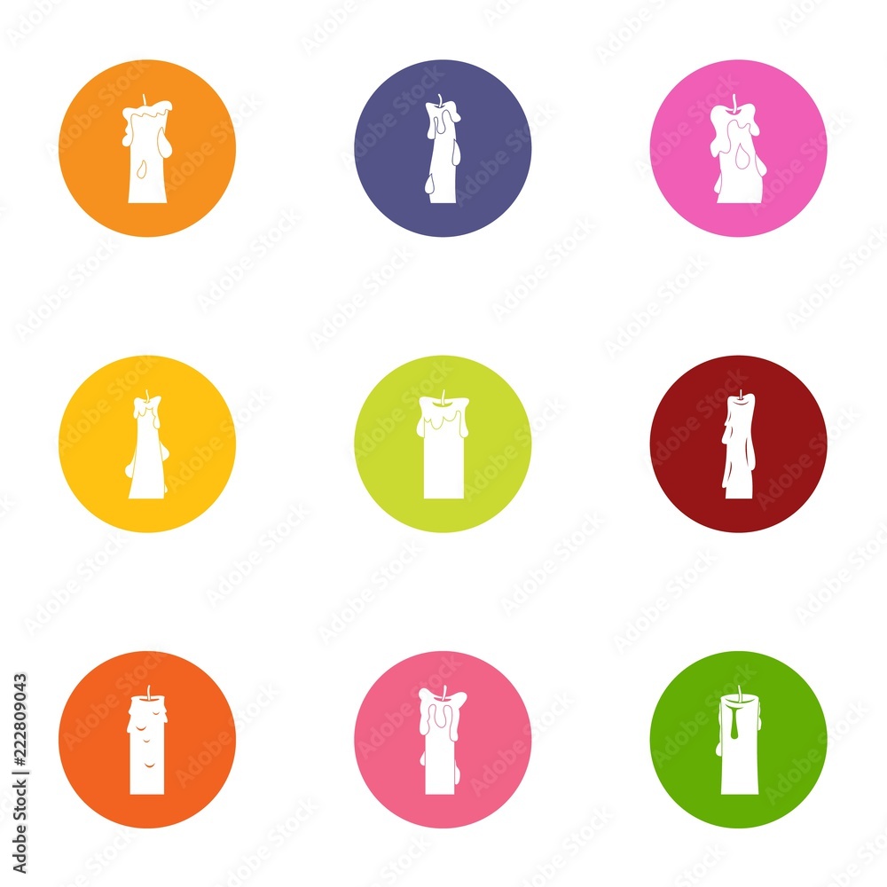 Flare icons set. Flat set of 9 flare vector icons for web isolated on white background Flare icons set. Flat set of 9 flare vector icons for web isolated on white background