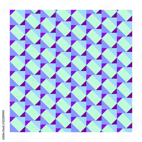 Azzurro mattonella mosaico astratto vettoriale senza cucitura texture stampa tessile tappezzeria stoffa colorato a quadri