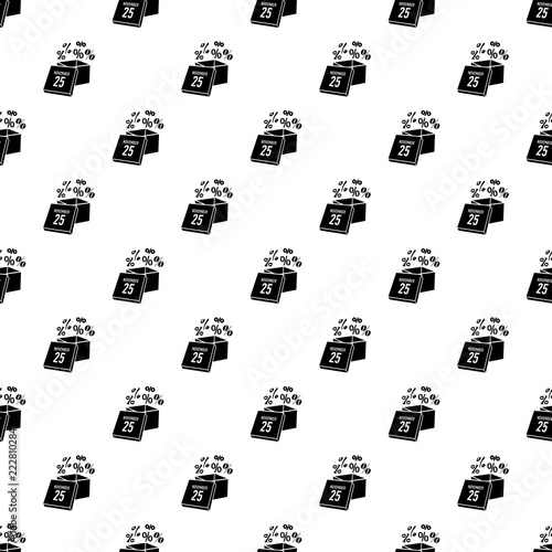 Box discounts on twenty fifth of november icon. Simple illustration of box discounts on twenty fifth of november vector icon for web