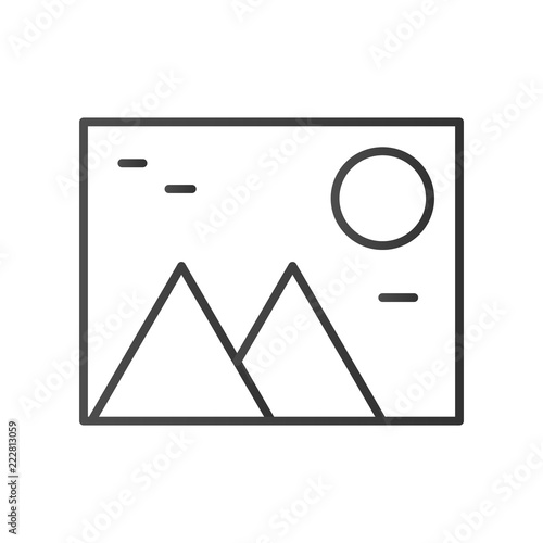 line photo Icon, vector ill...