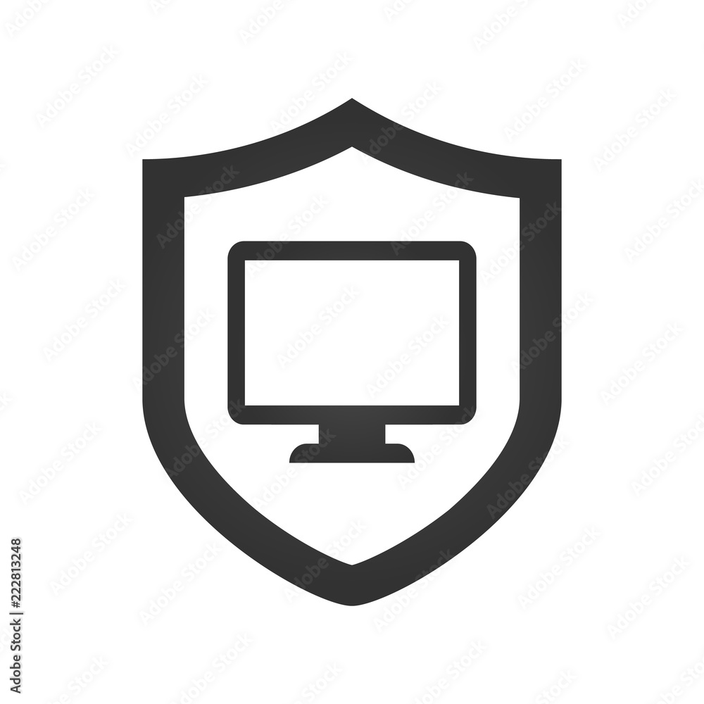 Firewall protect protection security shield icon Vector Image