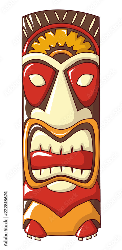 Island idol icon. Cartoon of island idol vector icon for web design isolated on white background Island idol icon. Cartoon of island idol vector icon for web design isolated on white background