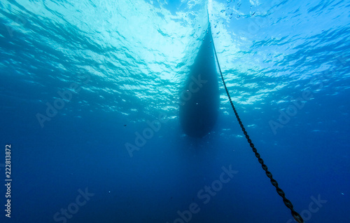 Wallpaper Mural Boat view from underwater Torontodigital.ca