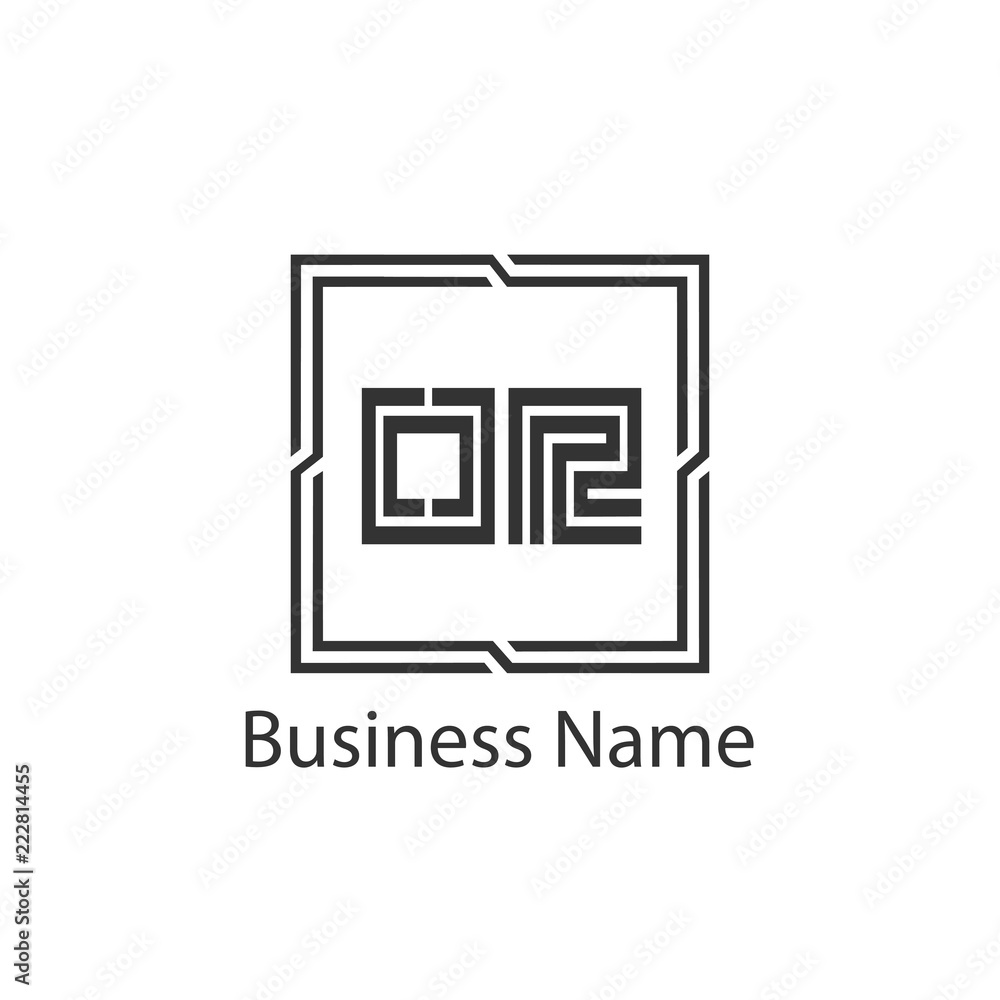 Initial Letter OR Logo Template Design