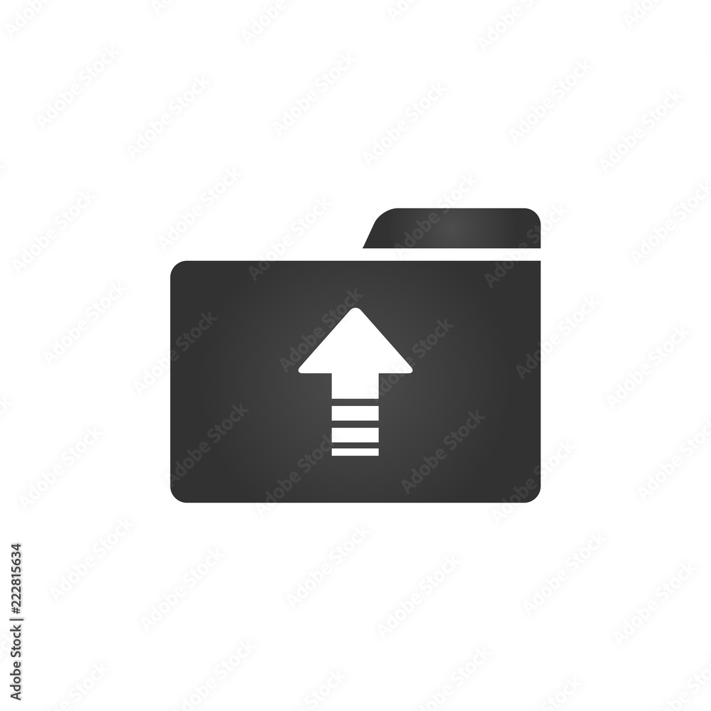 Folder Icon with upload arrow in trendy flat style isolated on white background, for your web site design, app, logo, UI. Vector illustration, Folder Icon with upload arrow in trendy flat style isolated on white background, for your web site design, app, logo, UI. Vector illustration,