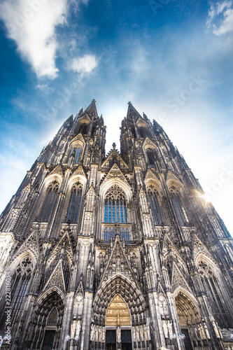 Historic Gothic Cathedral in Cologne Germany photo