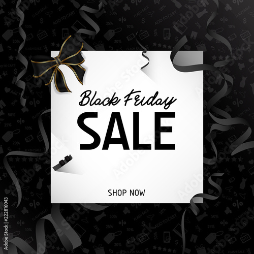 Black friday sale design banner. Black friday special offer.