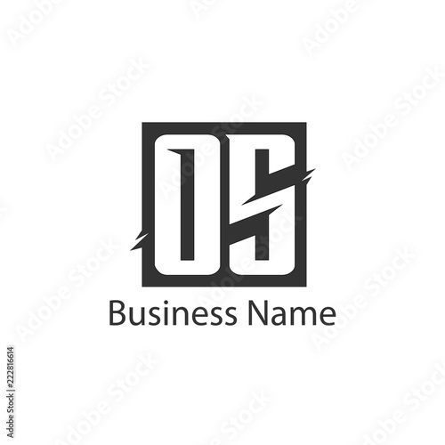Initial Letter OS Logo Template Design