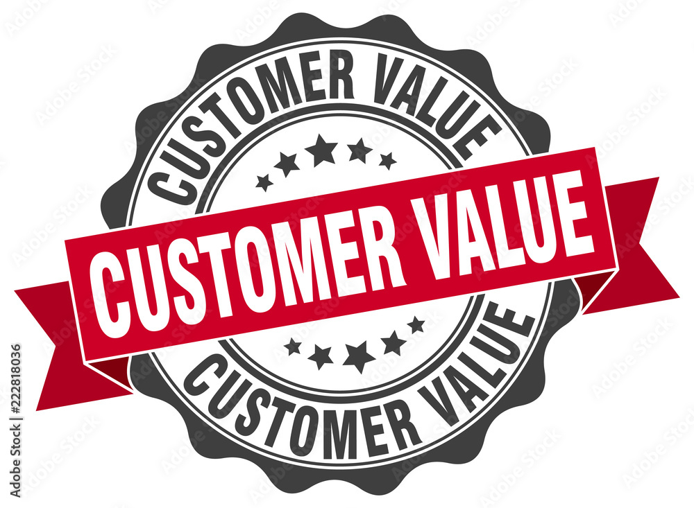 Obraz premium customer value stamp. sign. seal