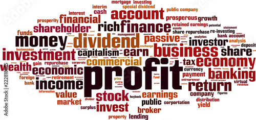 Profit word cloud