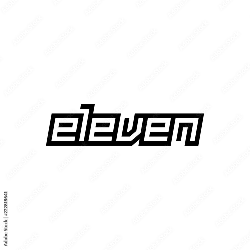 custom modern number eleven symbol custom modern number eleven symbol