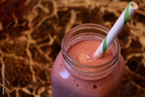 Smoothie aux fruits rouge