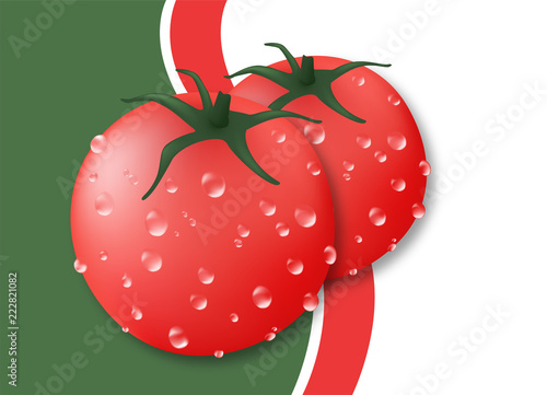 fresh tomatoes illustration