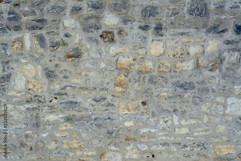 Wall of stone blocks Wall of stone blocks