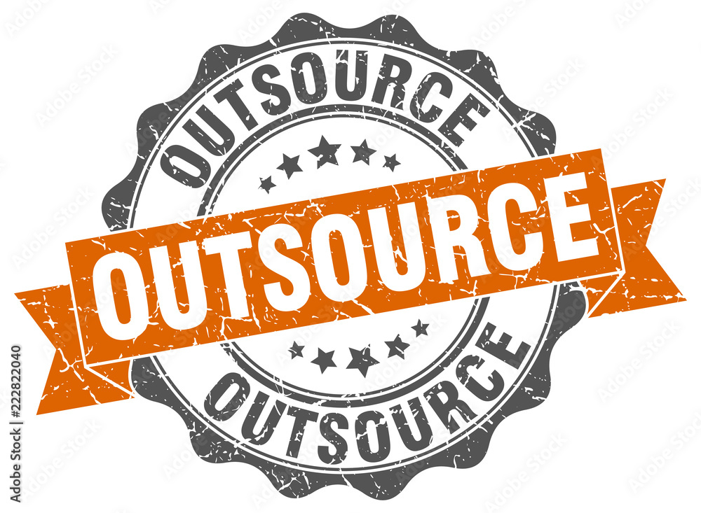 Obraz premium outsource stamp. sign. seal