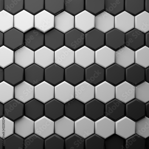 CGI 3d hexagonal wallpaper background © aparagraph