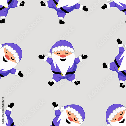 Christmas Santa seamless background