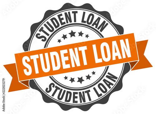 student loan stamp. sign. seal