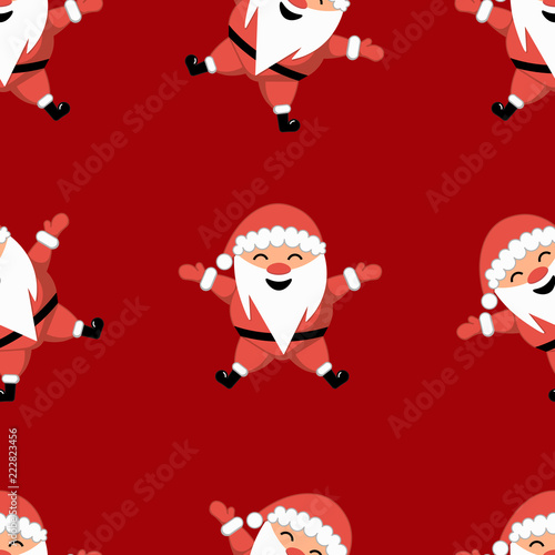 Christmas Santa seamless background