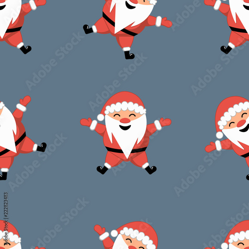 Christmas Santa seamless background