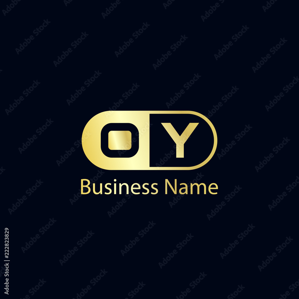 Initial Letter OY Logo Template Design