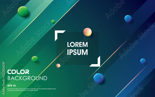 Trendy shape gradient colors. green element design. Abstract Background Vector Illustration.