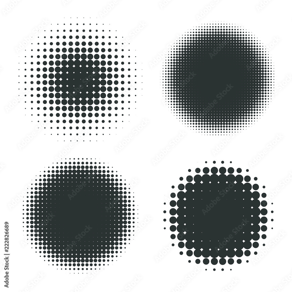 Abstract Halftone Backgrounds.