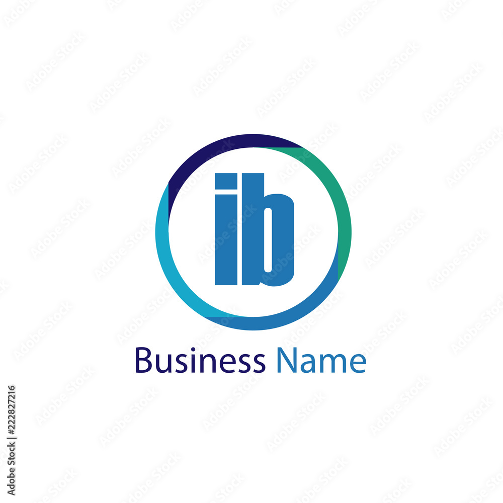 Initial Letter IB Logo Template Design Initial Letter IB Logo Template Design