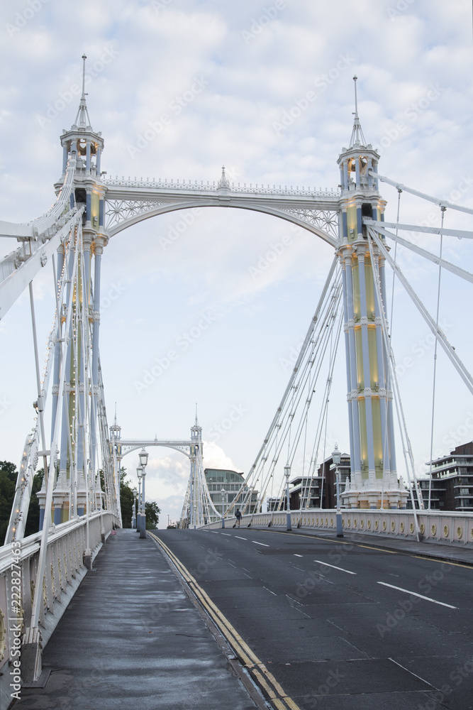 Obraz premium Albert Bridge Road; Chelsea; London