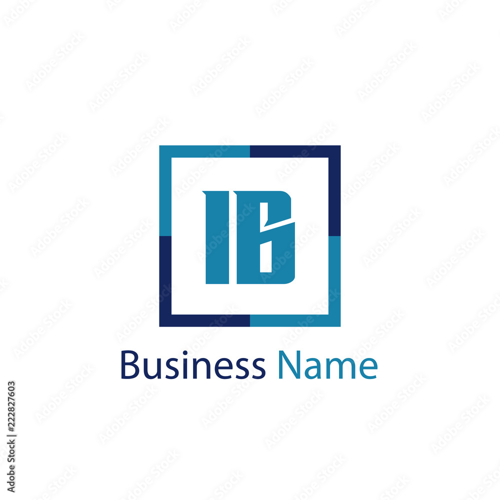Initial Letter IB Logo Template Design Initial Letter IB Logo Template Design