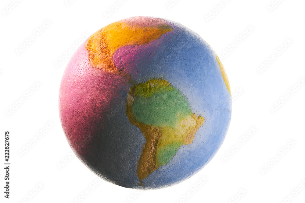 Earth with a violent sunburn. Metaphor global warming. With copy space text. With copy space text. Studio Shot. Earth with a violent sunburn. Metaphor global warming. With copy space text. With copy space text. Studio Shot.